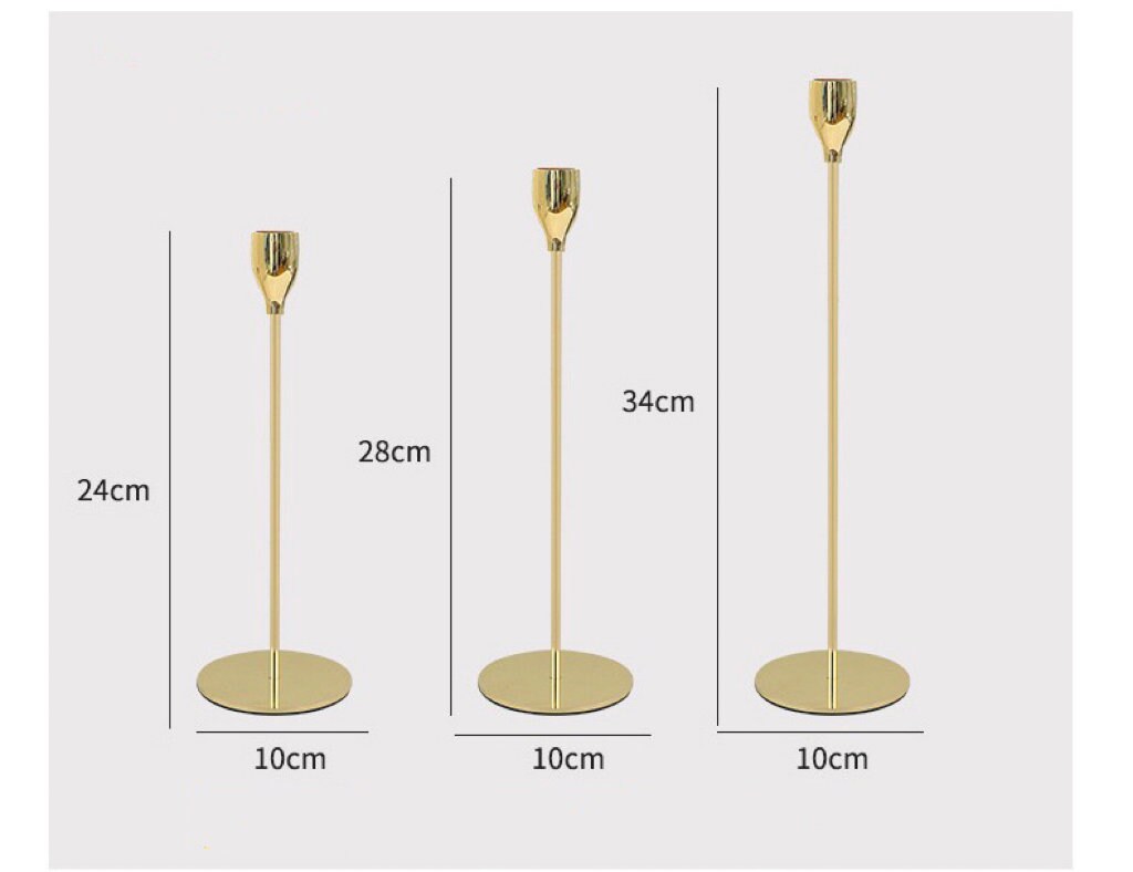 Brown Mixed Taper Candles (Scented)