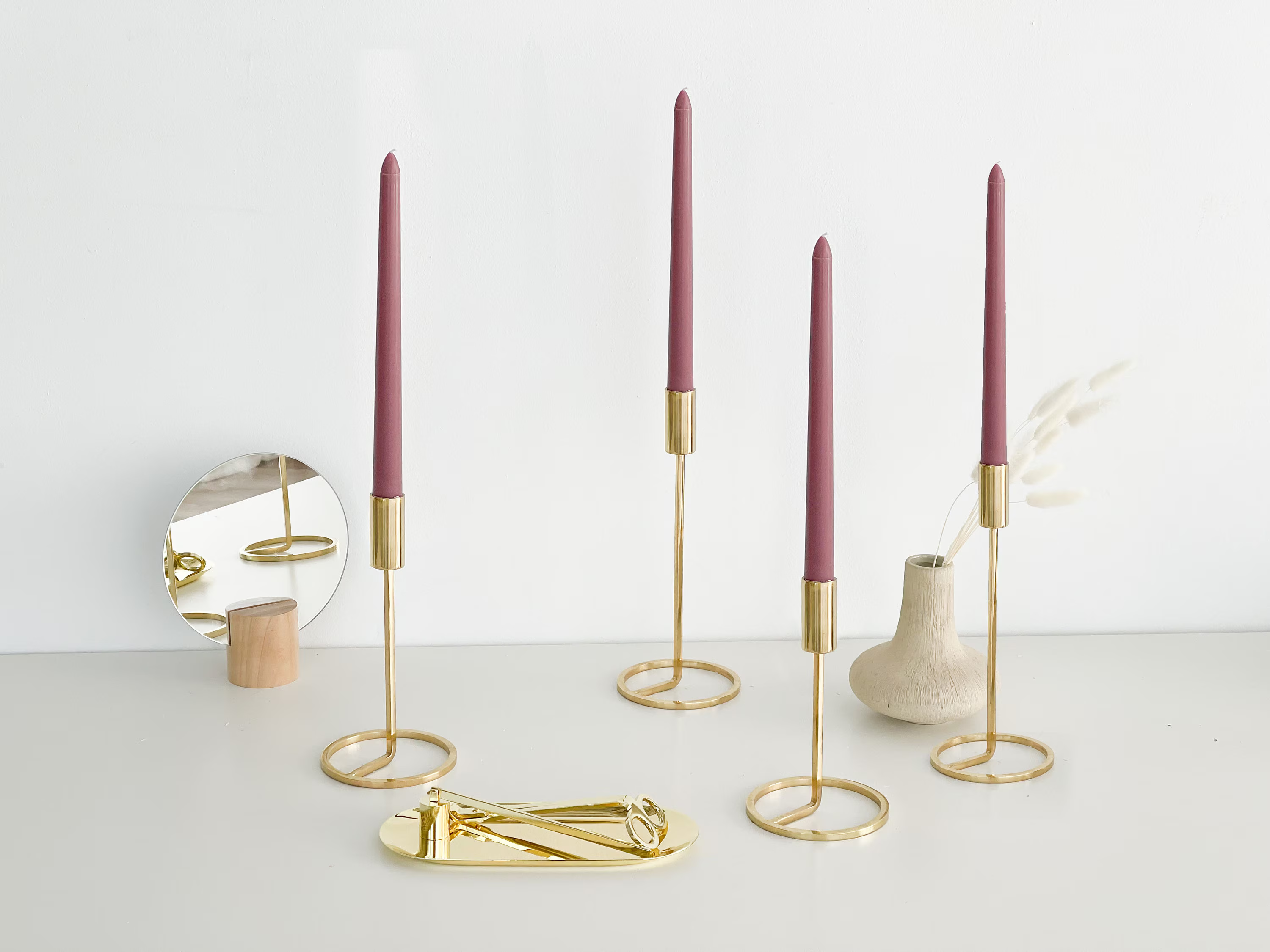 Dark Purple/Plum Taper Candles (Scented)