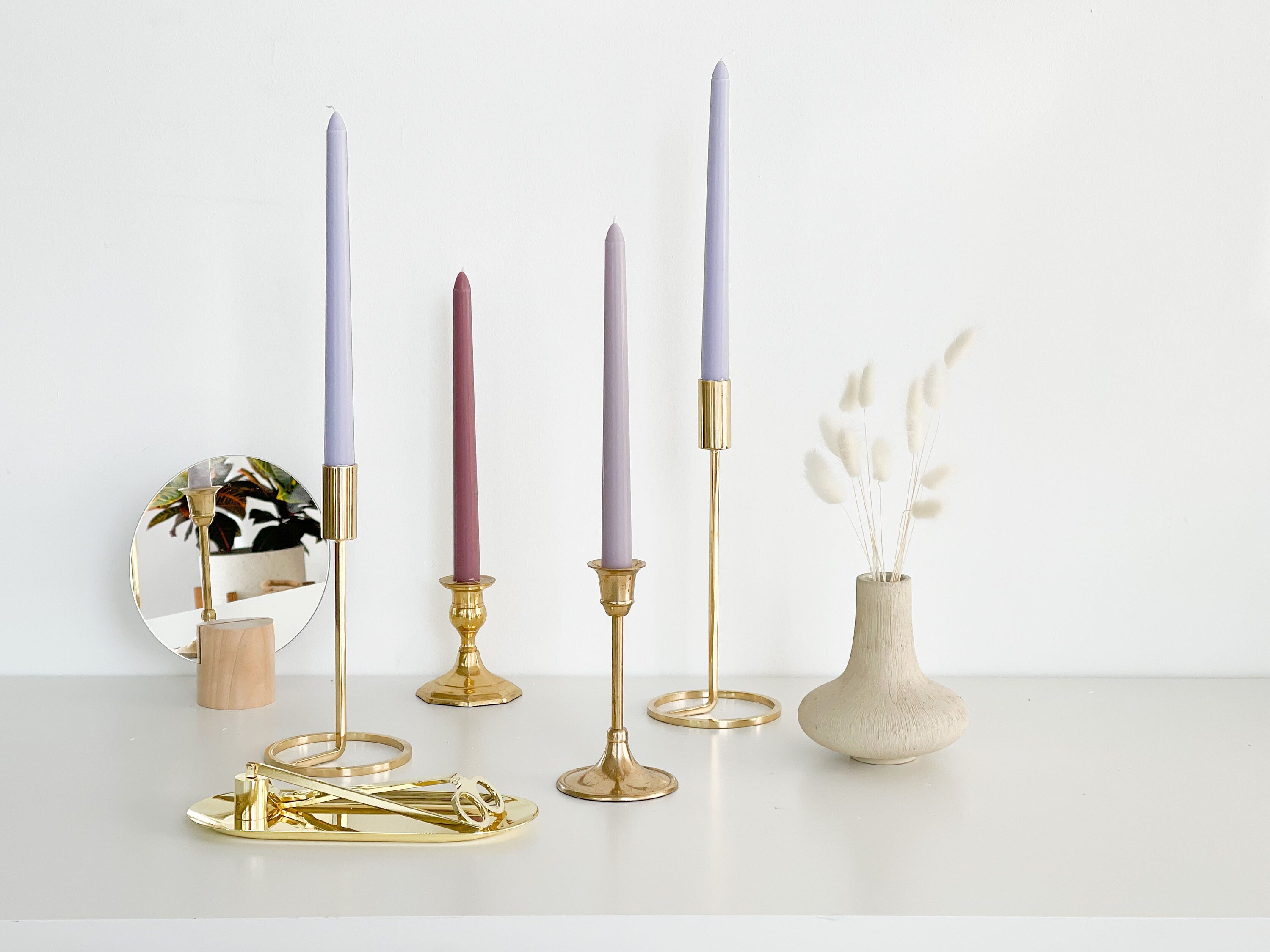 Purple Mixed Taper Candles (Scented)