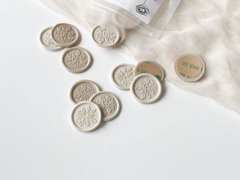 Leaf Wax Seal & Sticker Backing (5 pieces)