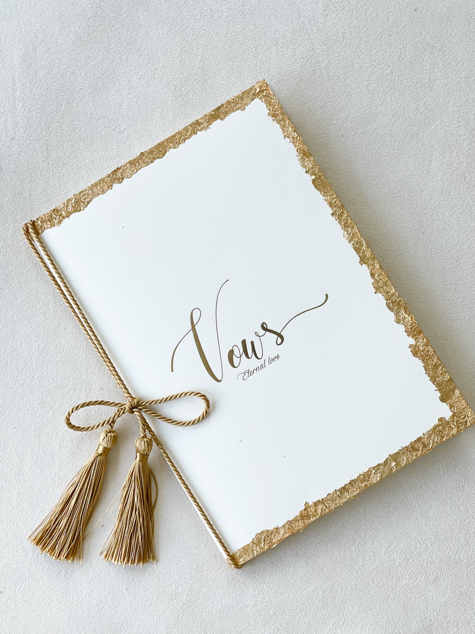 Gold Rope Vow Cards (1pc)