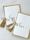 Gold Rope Vow Cards (1pc)