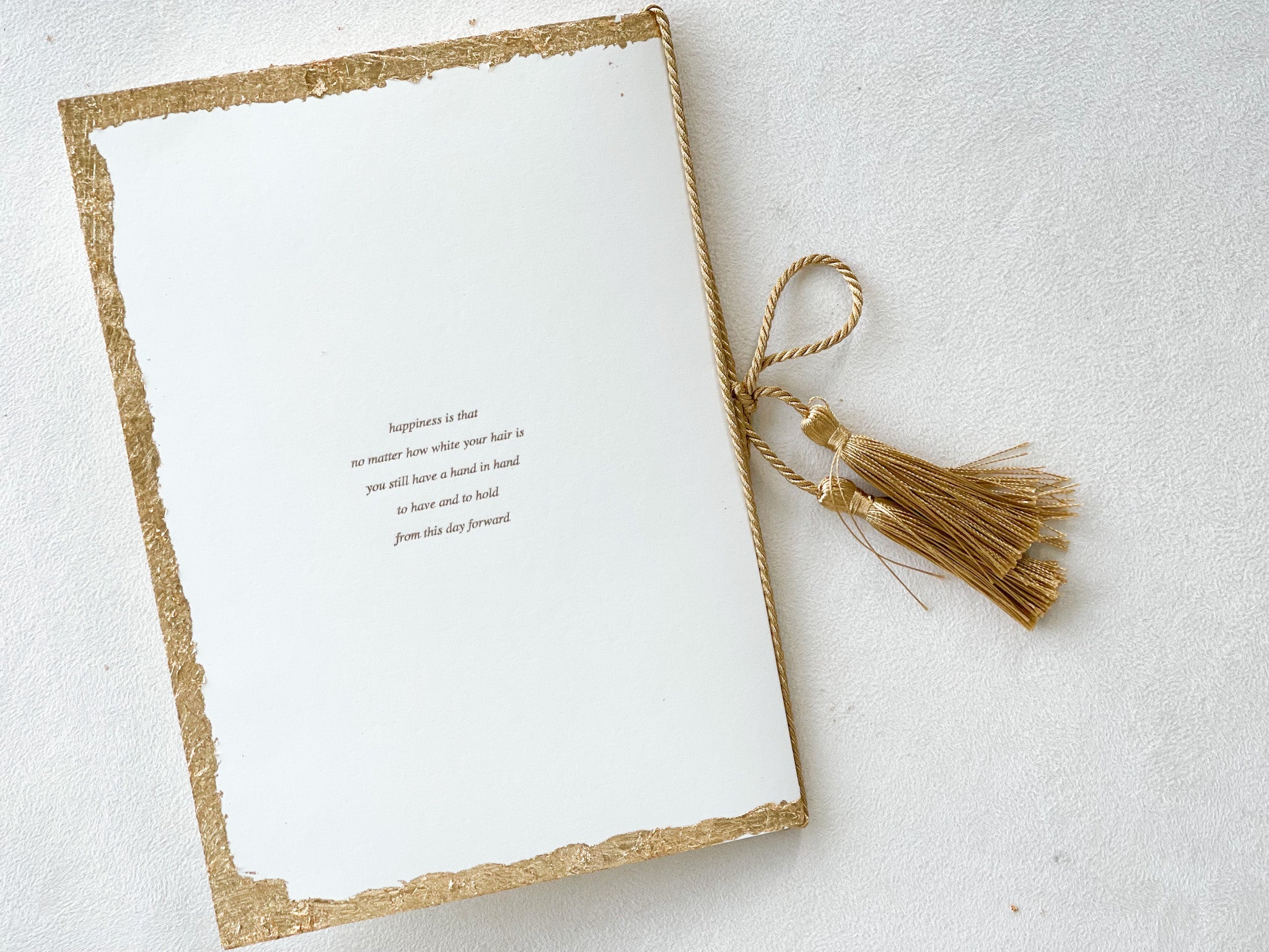 Gold Rope Vow Cards (1pc)