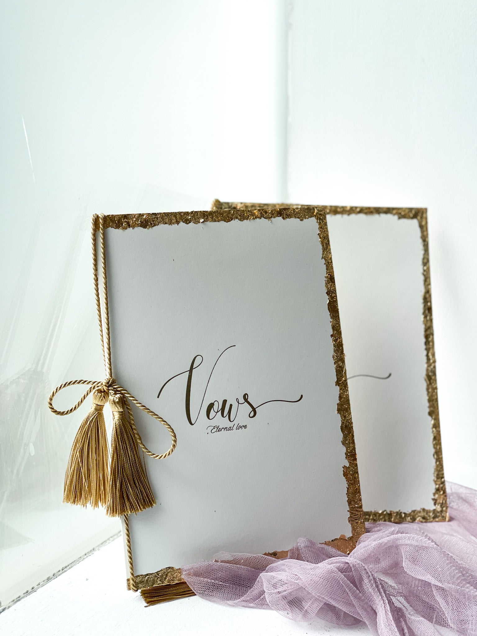 Gold Rope Vow Cards (1pc)