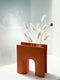Modern Ceramic Orange Arch Vase