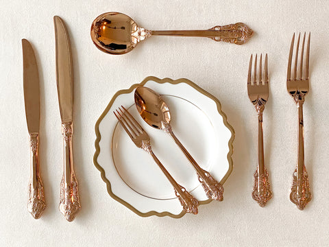 Vintage Rose Gold Cutlery