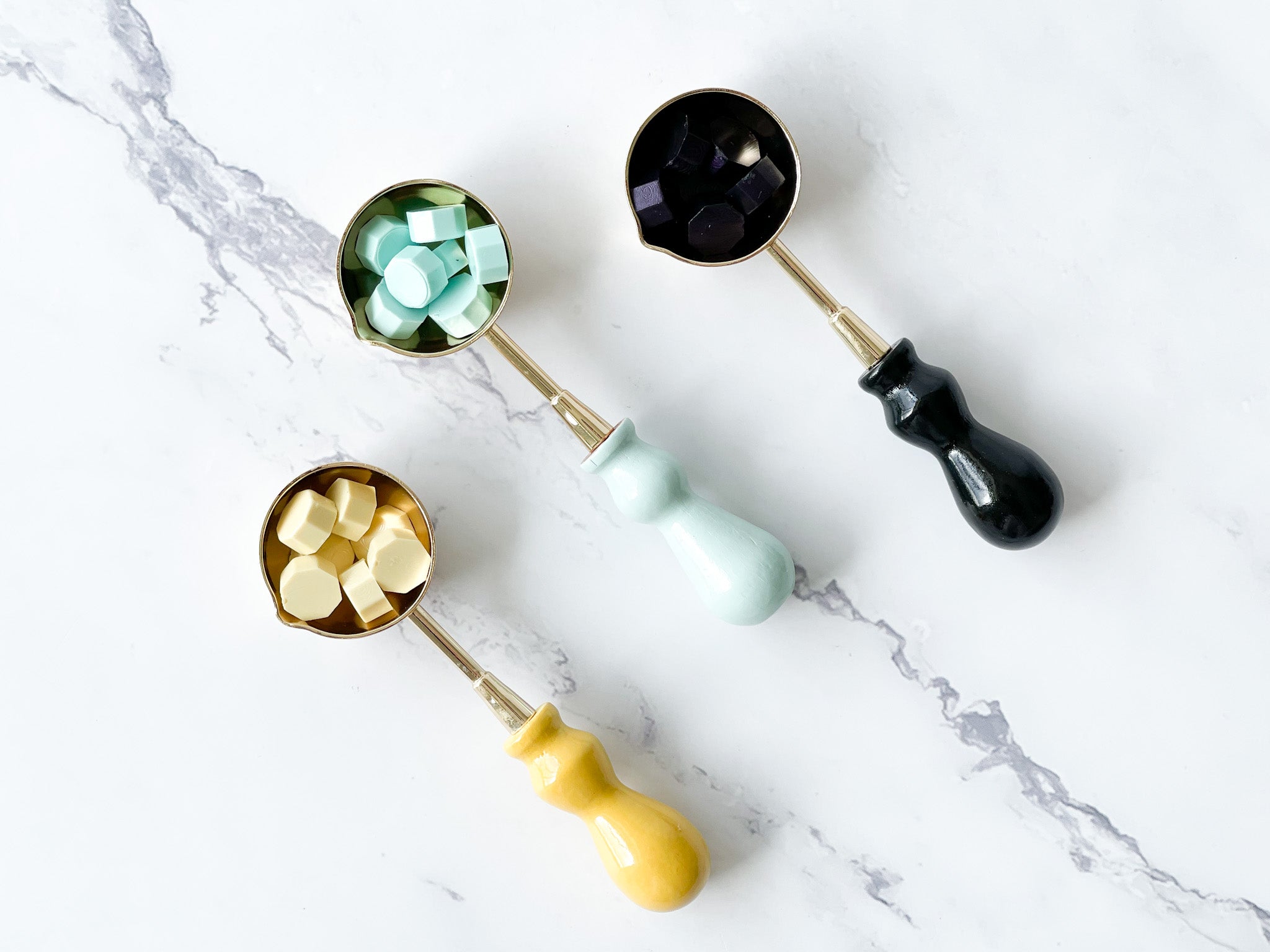 Coloured Wax Melting Spoons