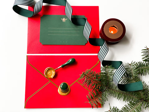Red & Gold Holiday Envelope