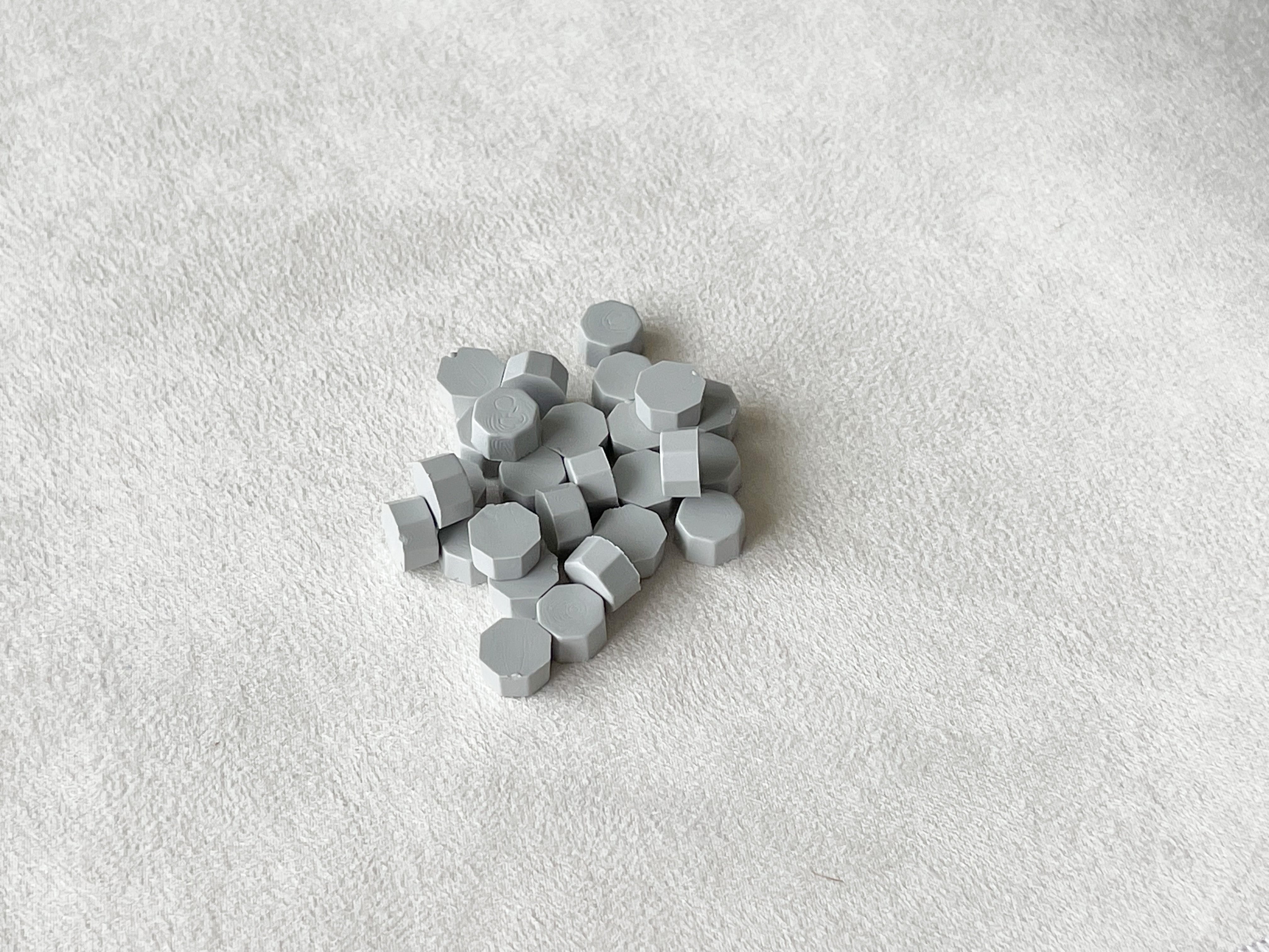 Grey Wax Beads (50/100/200 beads)