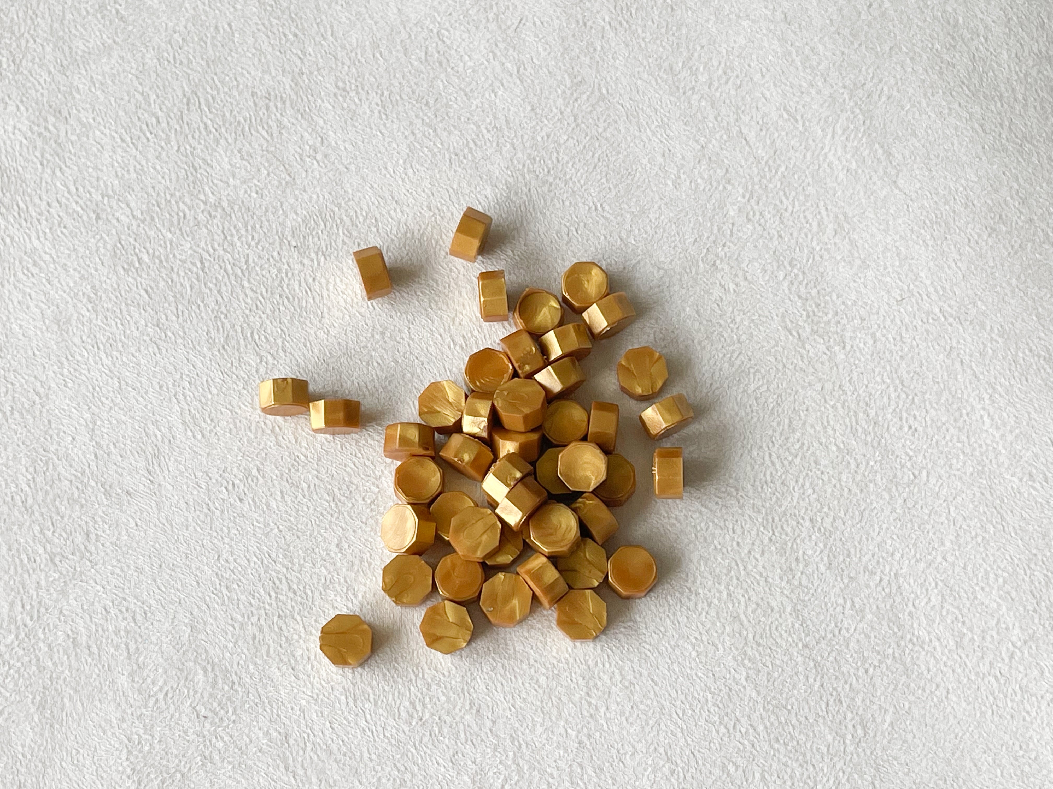 Yellow Gold Wax Beads (50/100/200 beads)