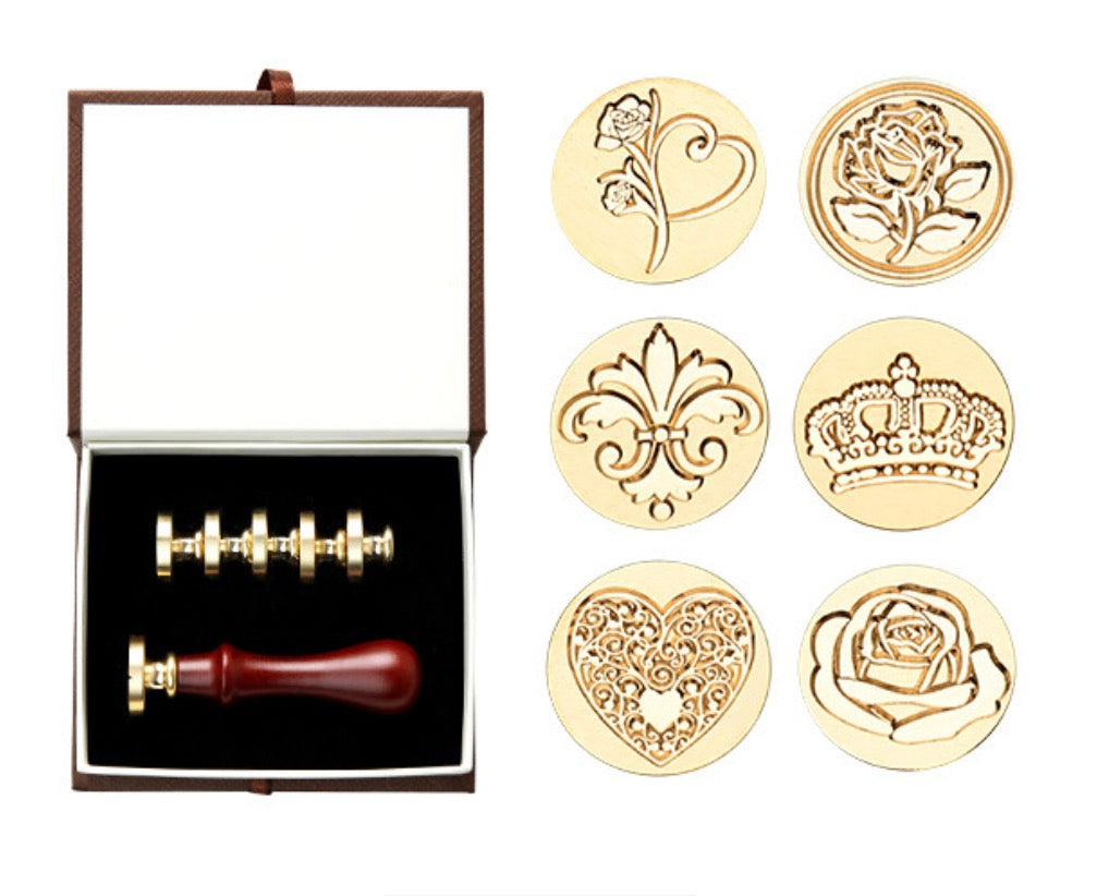 Wax Sealing Stamp Gift Set (with 6 stamps)