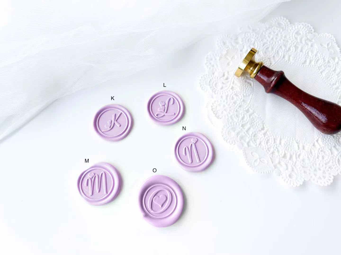 Heart Letter Wax Seal Stamp