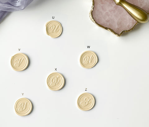 Rose Letter Wax Seal Stamp