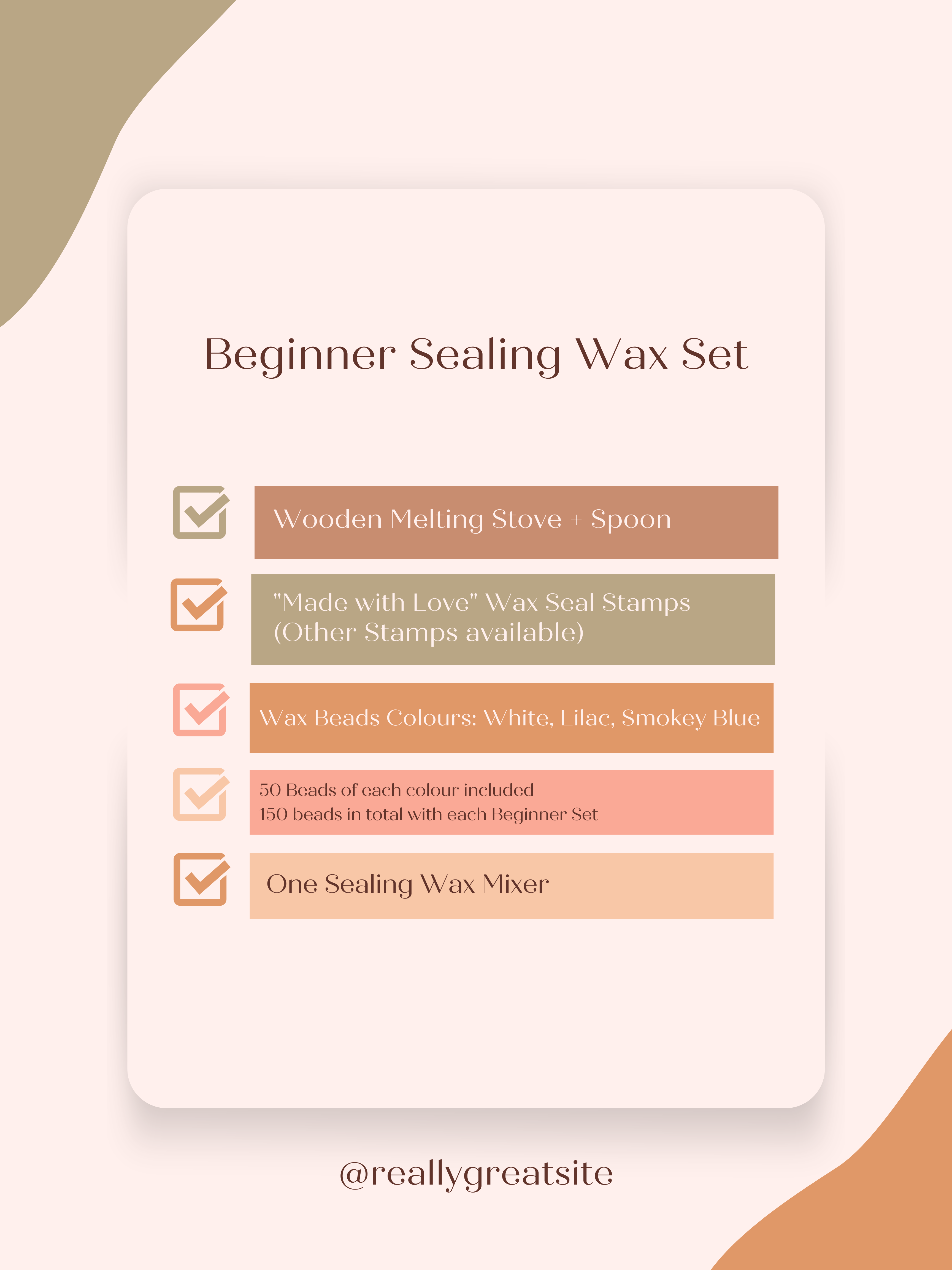 Beginner Wax Seal Kit (Love Design)