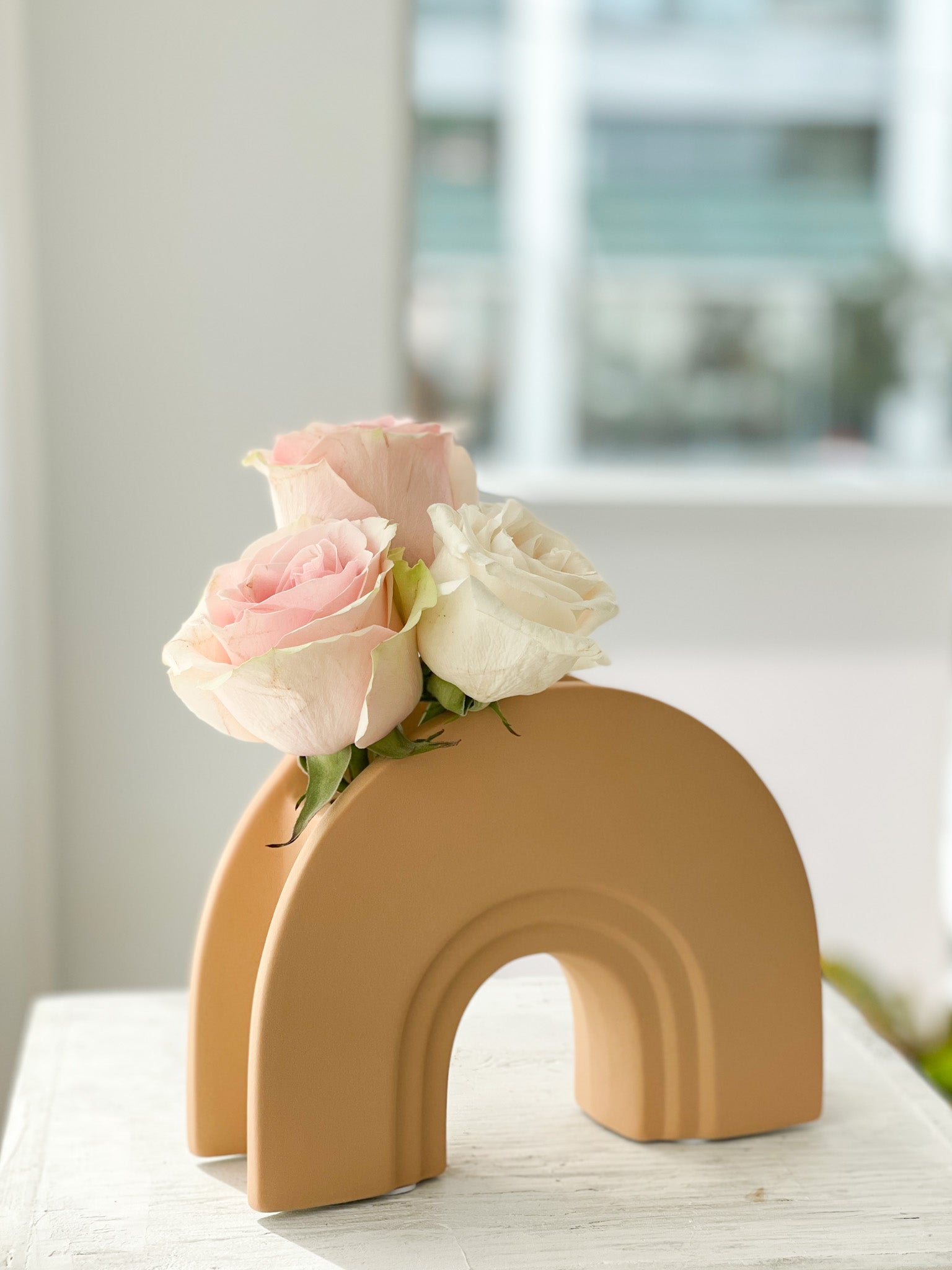 Modern Ceramic Short Arch Vase